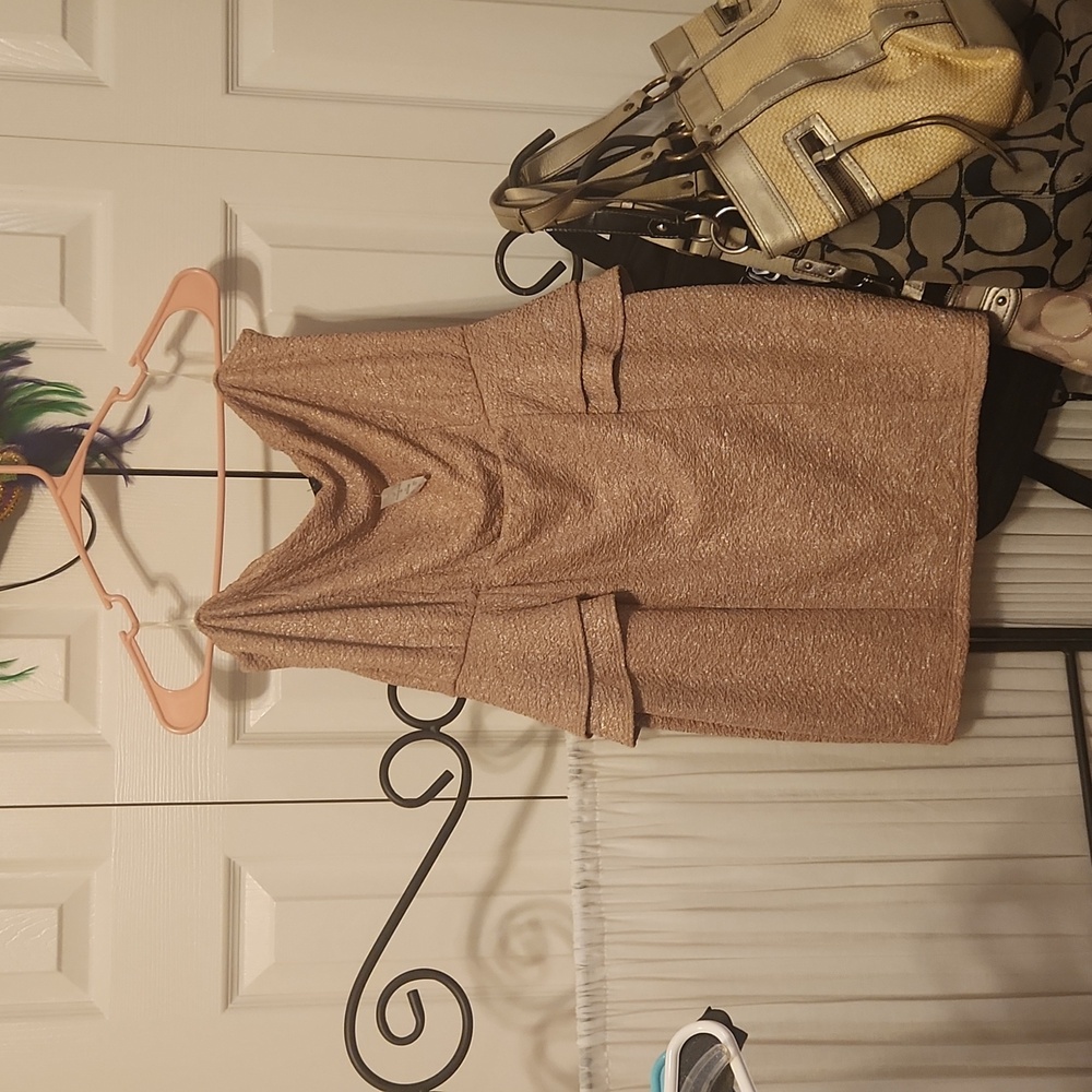 2B Bebe shimmery strapless dress, NWT
